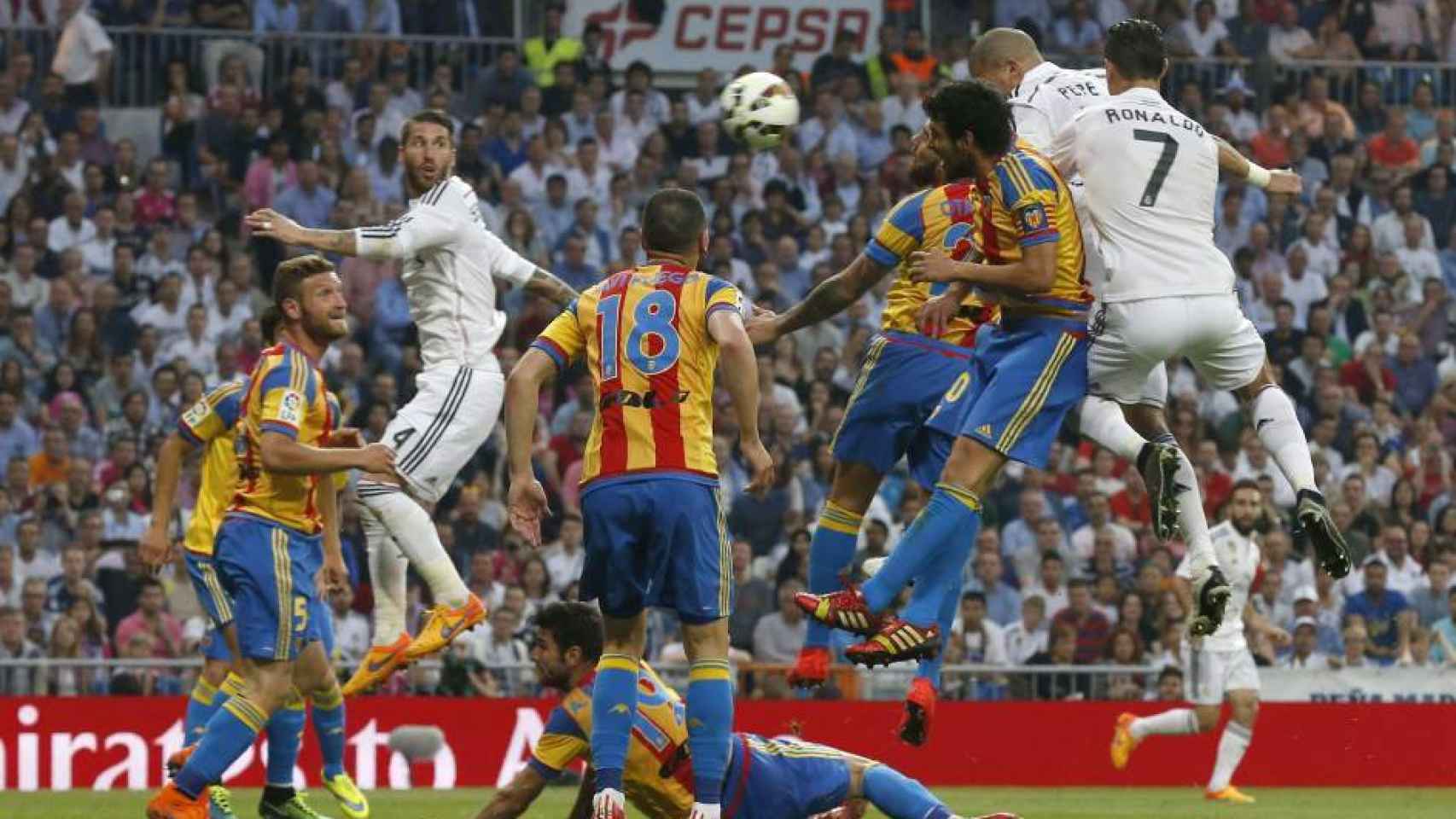 Imagen del Real Madrid - Valencia de la pasada temporada.