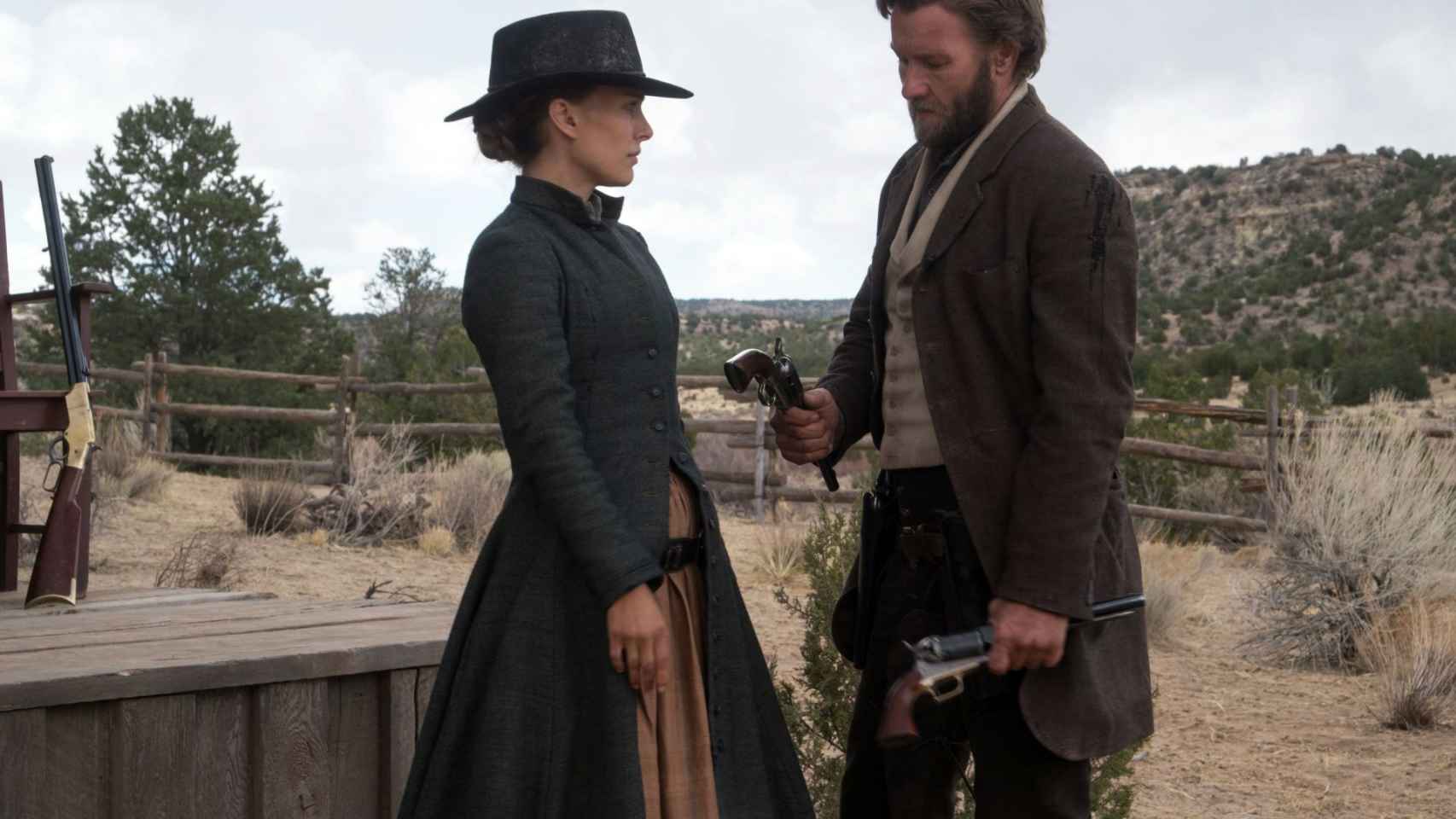 Natalie Portman y Joel Edgerton en La venganza de Jane.