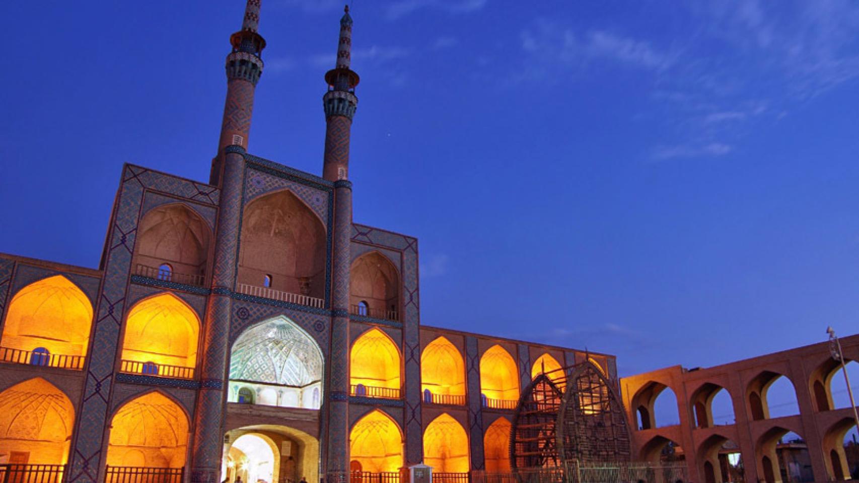 El complejo de Amir Chakhmaq, en la ciudad iraní de Yazd.