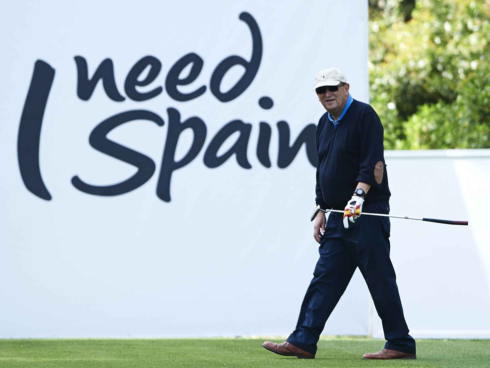 Carlos Fabra en abril de 2013 en el Pro Am del Open de España de golf.