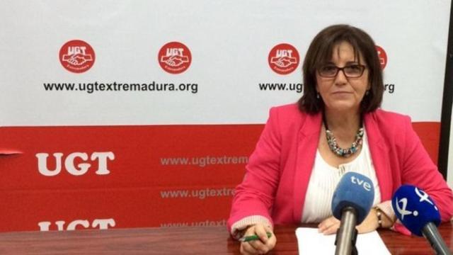 Patrocinio Sánchez, secretaria de Acción Sindical de UGT Extremadura