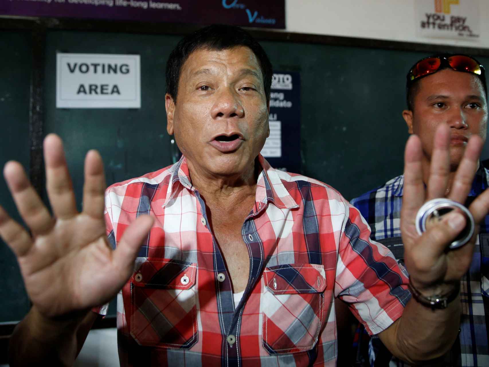 Rodrigo Duterte, apodado el Donald Trump Filipino.