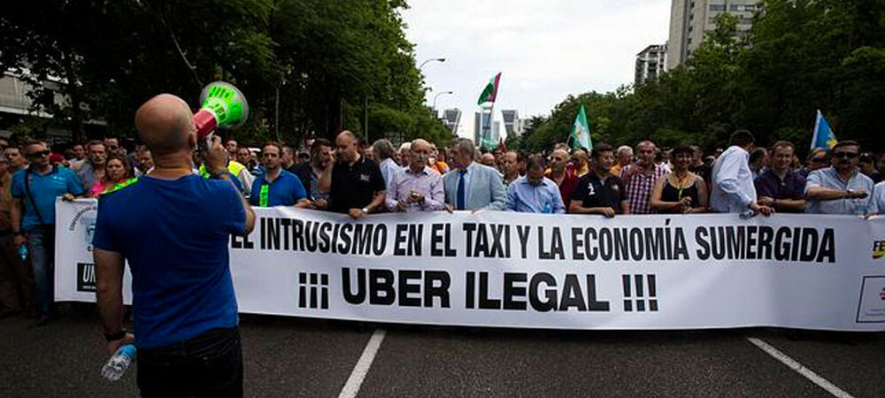 uber protestas