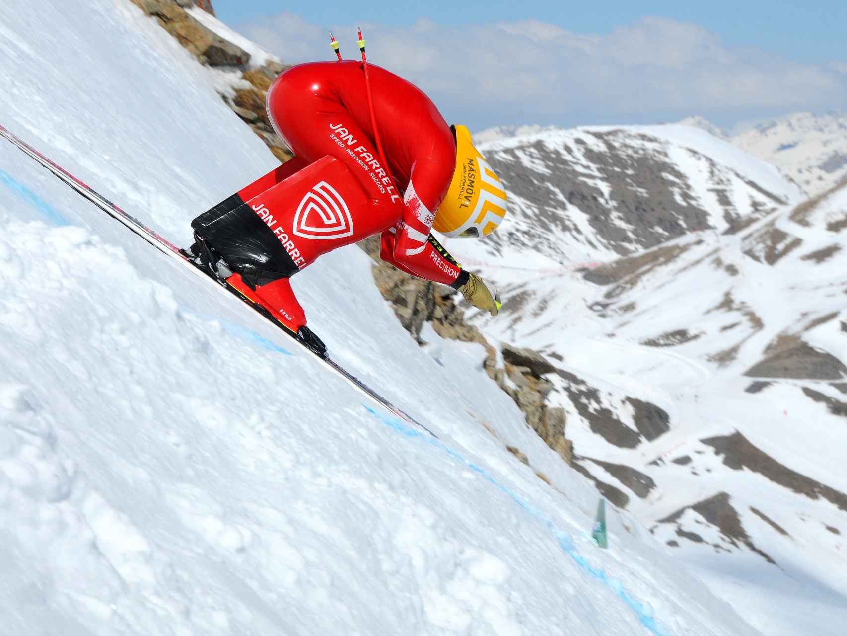 Jan Farrell, el mejor esquiador de velocidad español.