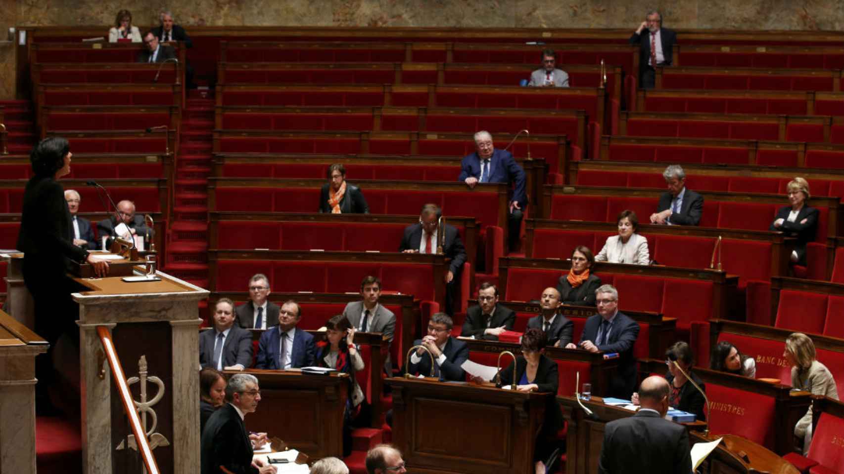 Imágen del Parlamento francés este miércoles