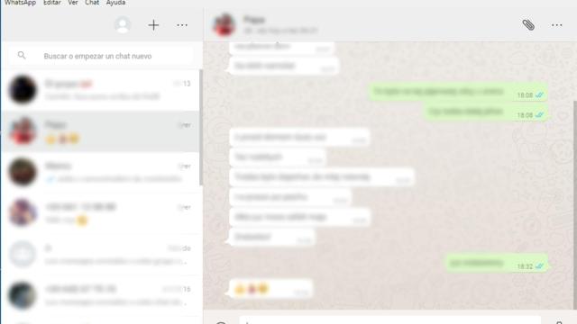 WhatsApp en Windows, algunas curiosidades