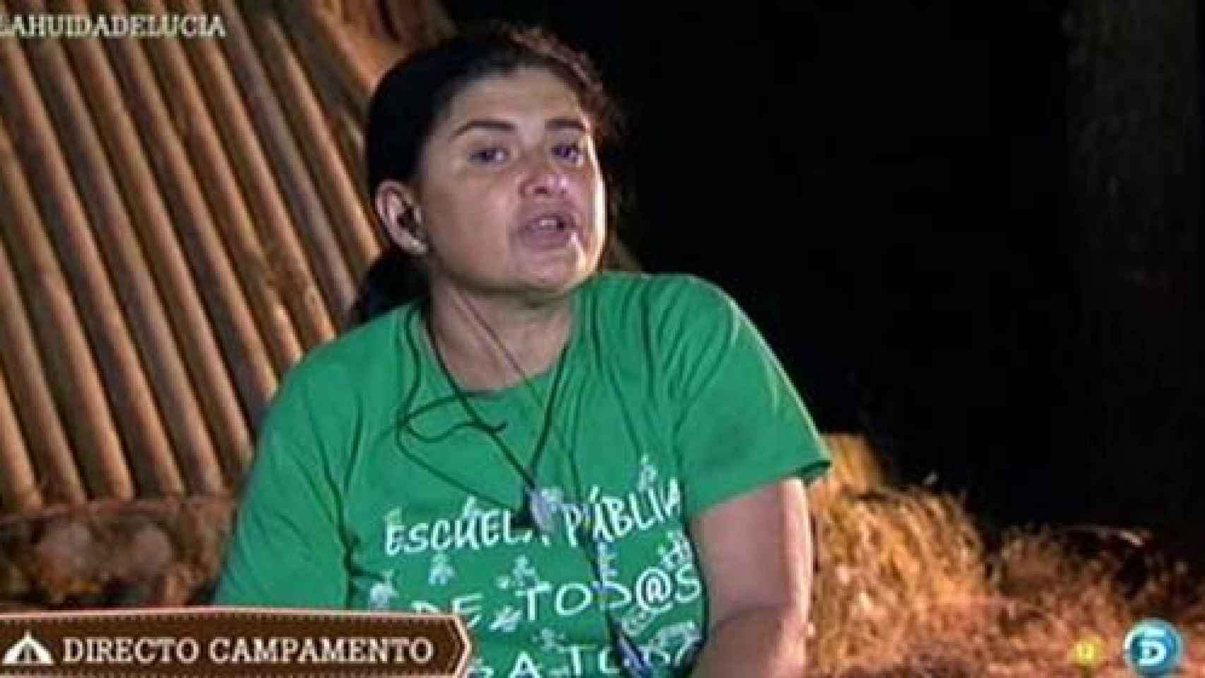 Lucía durante su participación en el reality de Telecinco