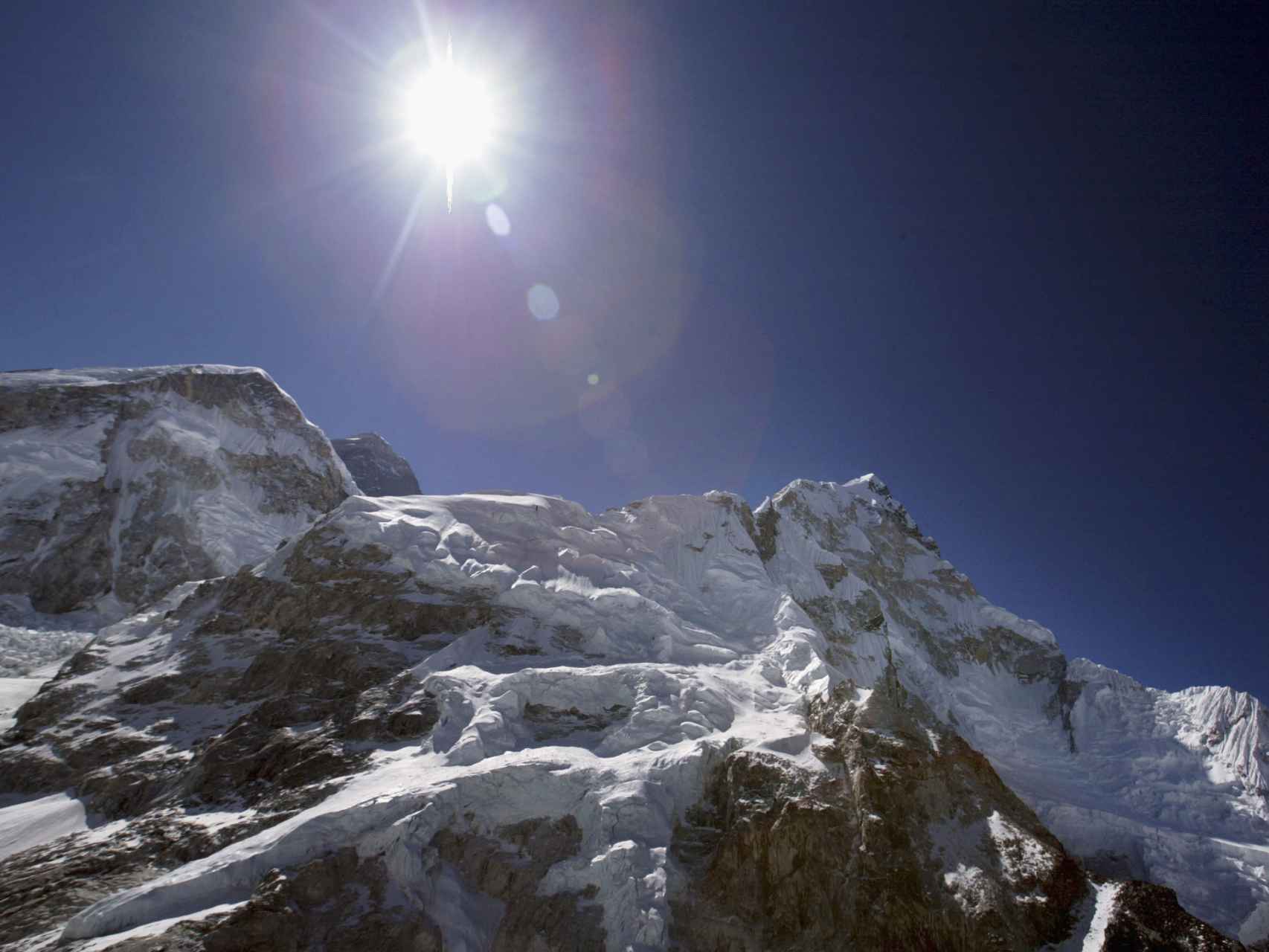 Foto aérea del monte Everest