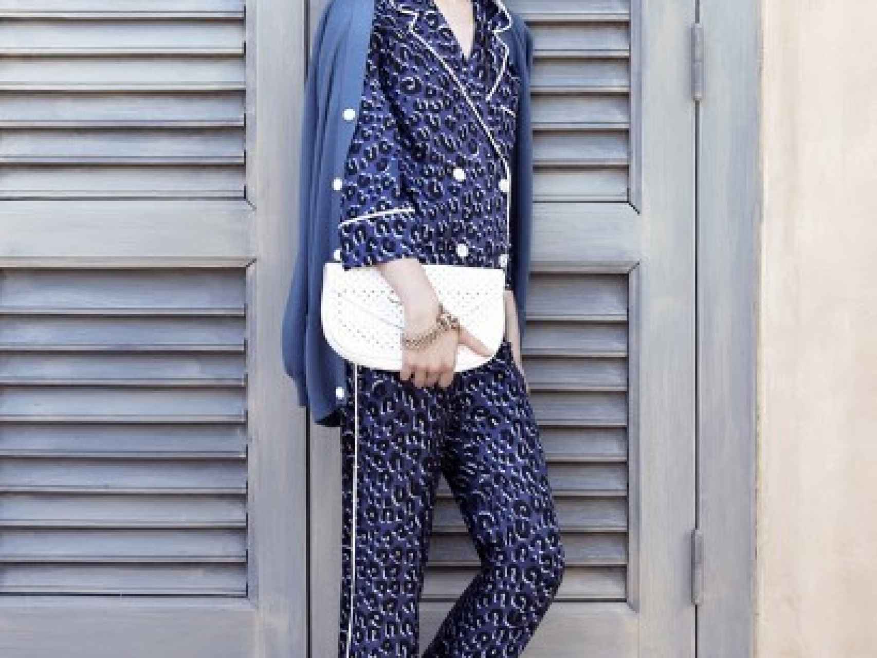 Sofía Coppola con el pijama de Louis Vuitton