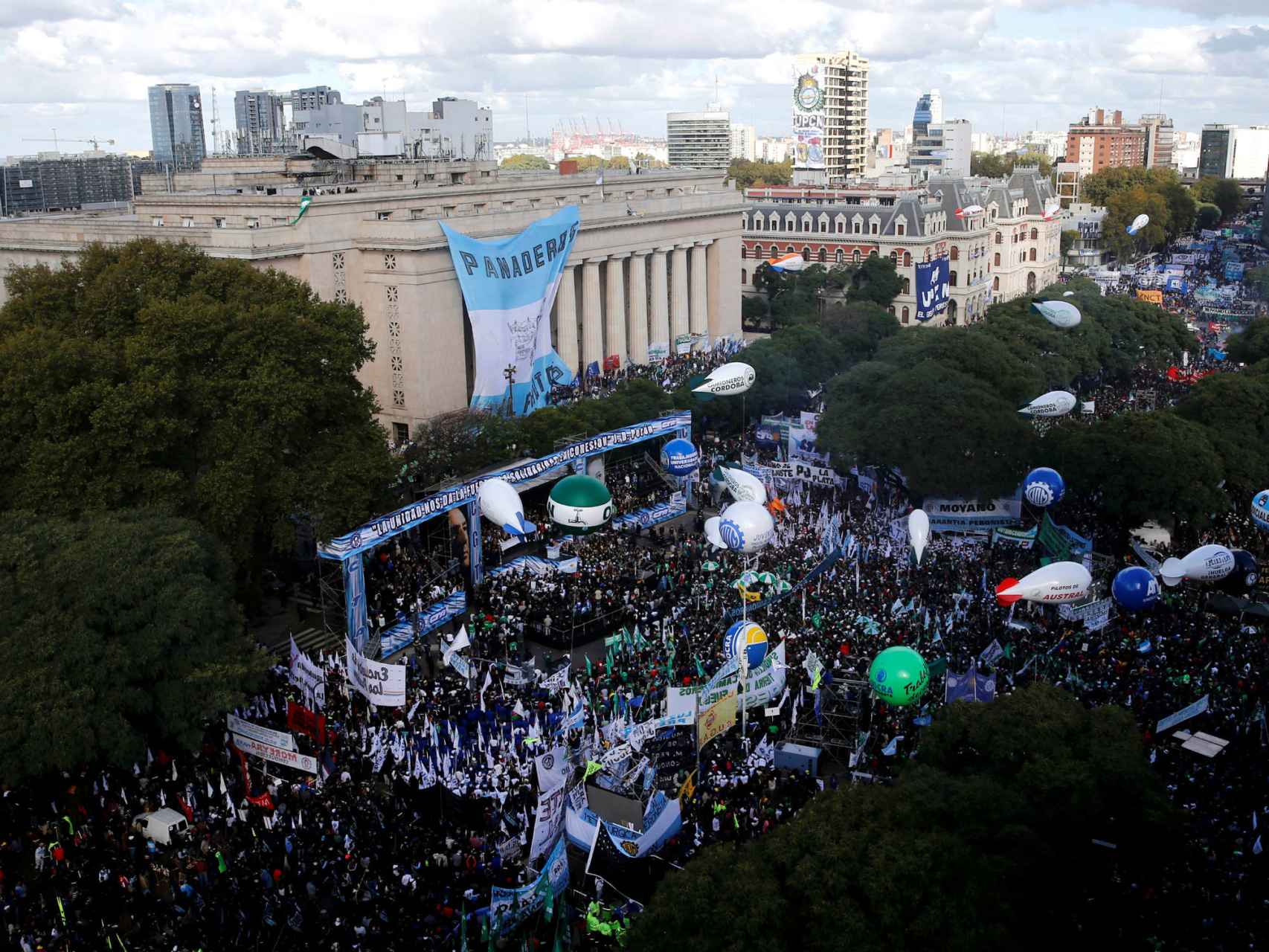 Las protestas se suceden tras las reformas en Argentina.