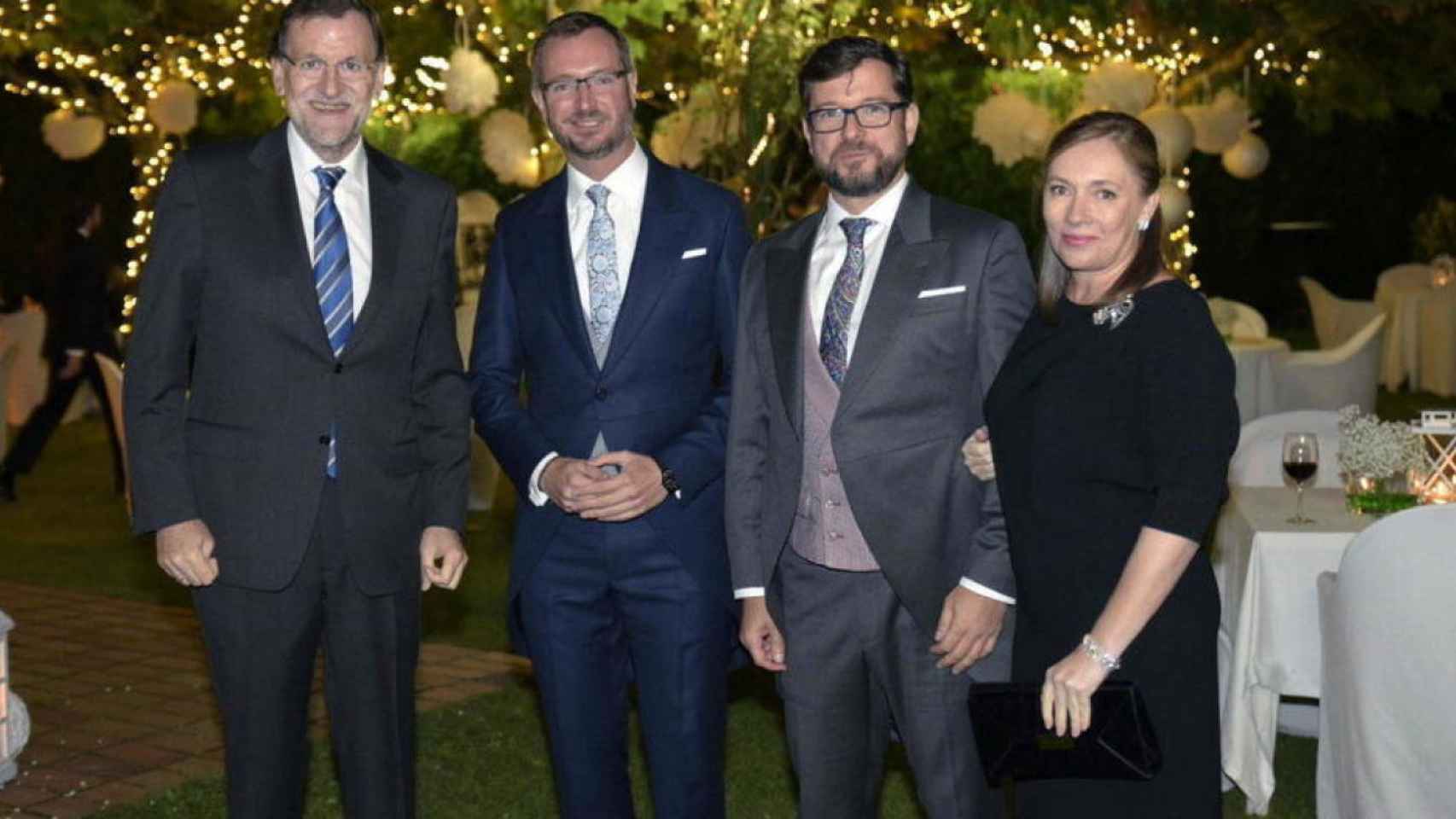 Rajoy y su esposa asistieron a la boda de Maroto y su marido el pasado mes de septiembre