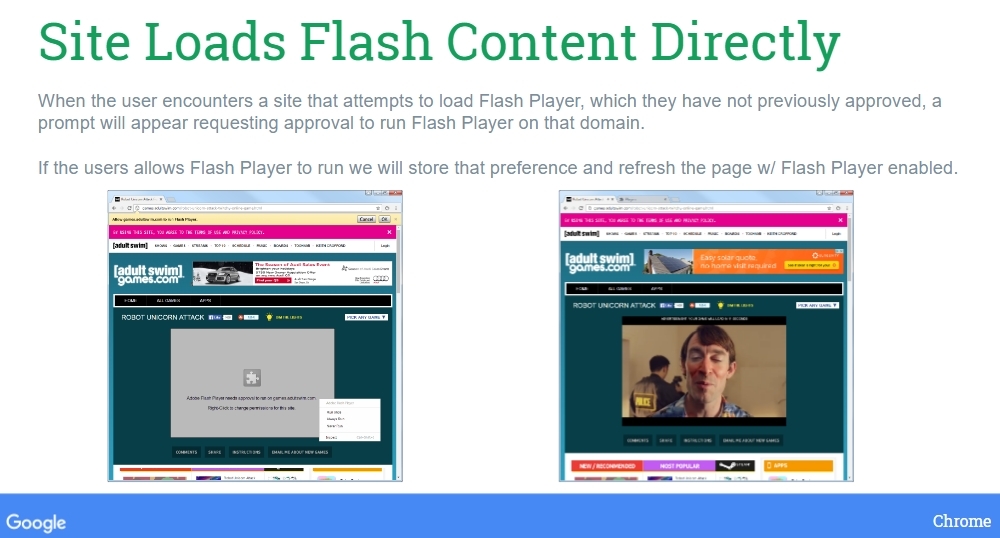 flash chrome defecto html5
