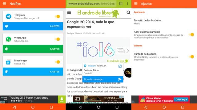 Notifly, notificaciones flotantes para Whatsapp y Telegram