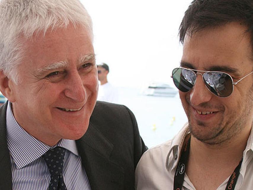 Paolo Vasile junto a Alejandro Amenábar.