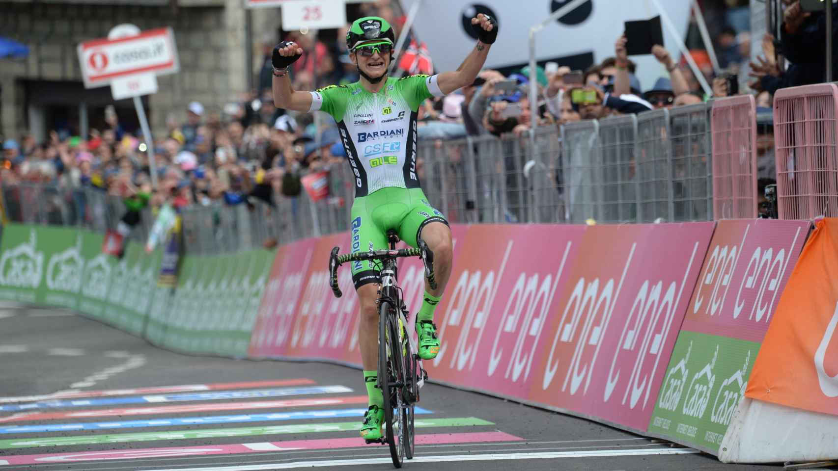 Ciccone, ganador de la etapa de este martes en el Giro.