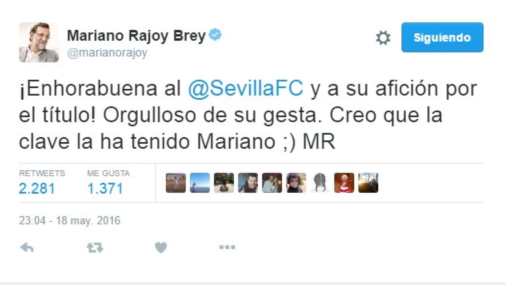 El 'chistaco' de Rajoy que solo entenderán los futboleros