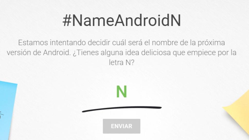 Tú decides el nombre de Android N
