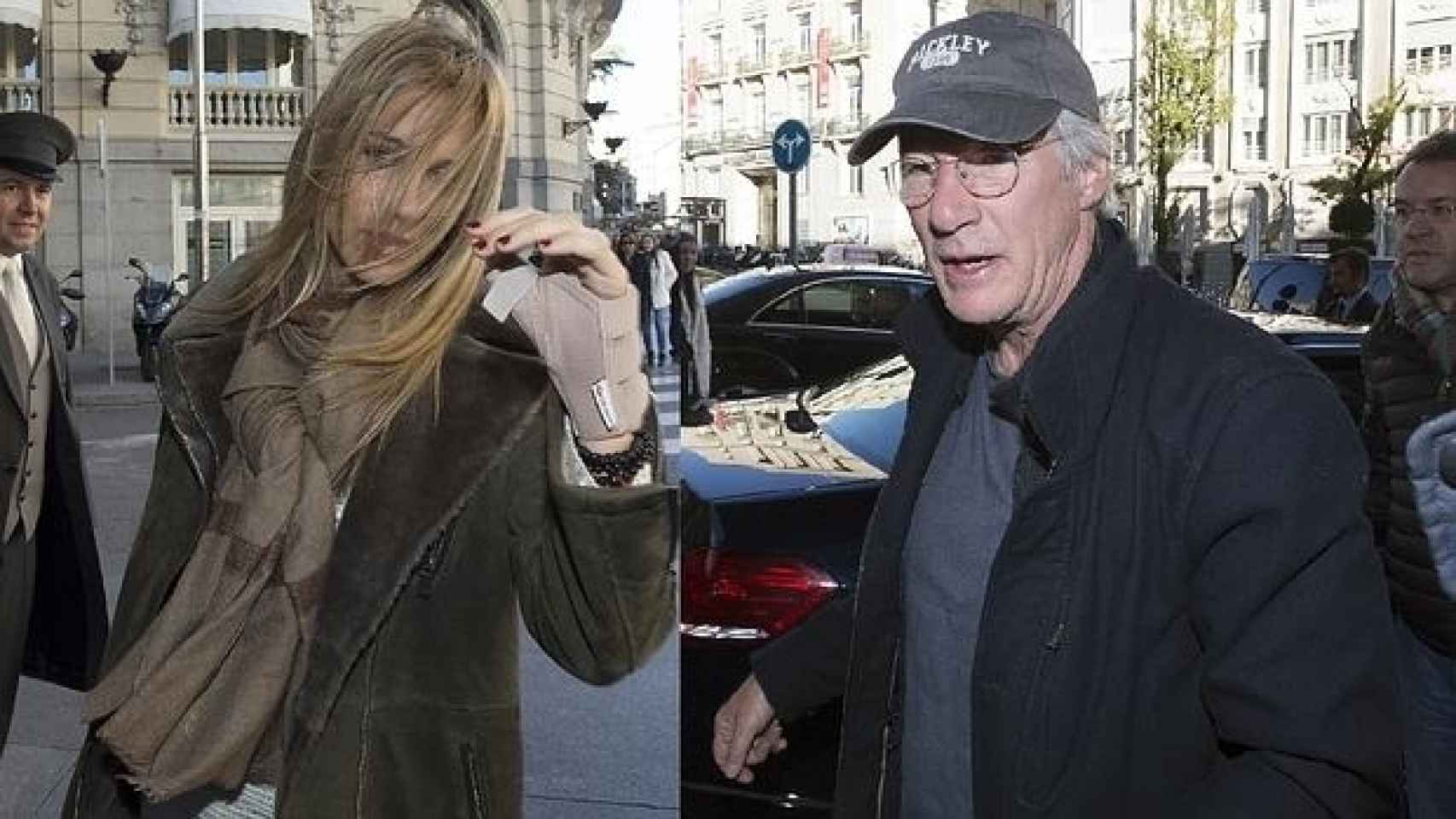 Richard Gere con su novia Alejandra Silva en Madrid