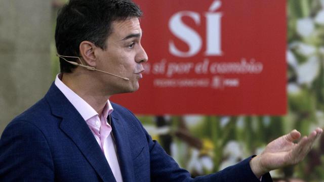 Pedro Sánchez en uno de sus últimos actos.