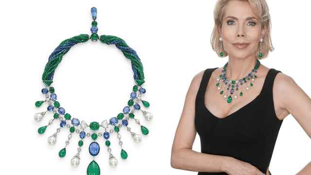 La princesa Gabriela Princess zu Leiningen con las joyas que subasta en Christie's