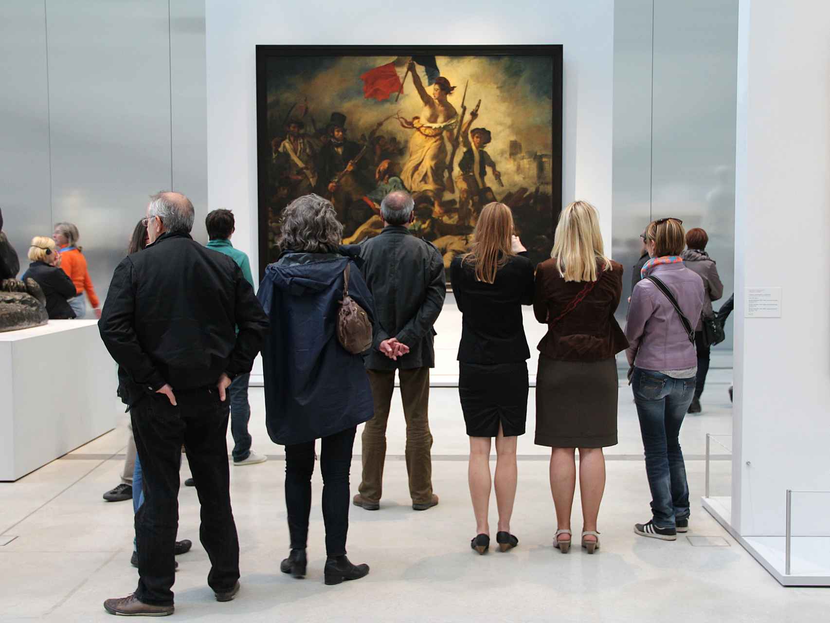 La libertad guiando al pueblo, en una exposición temporal en el Louvre-Lens.