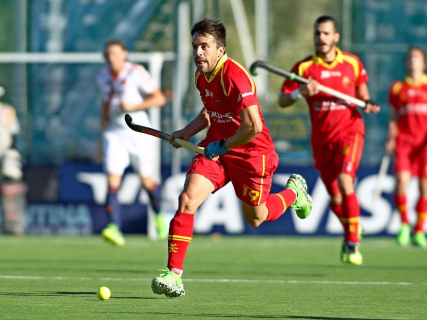 Marc Sallés, con la selección española.