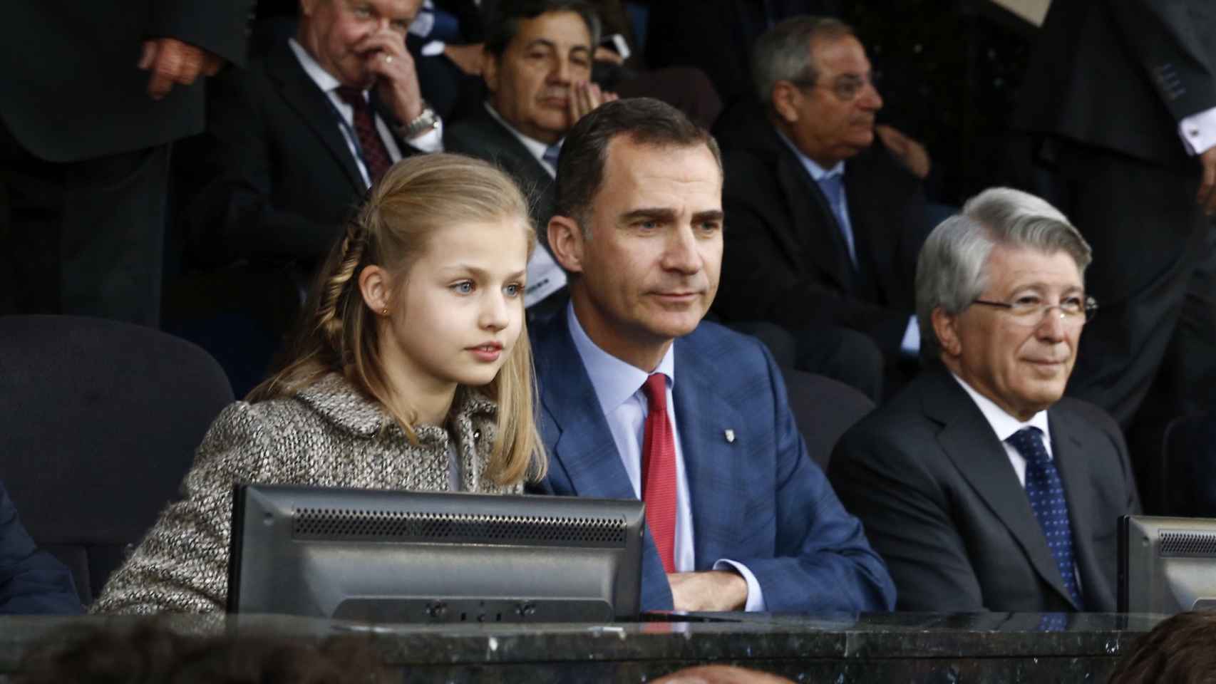 La princesa Leonor disfrutó de su primer acto deportivo junto a su padre