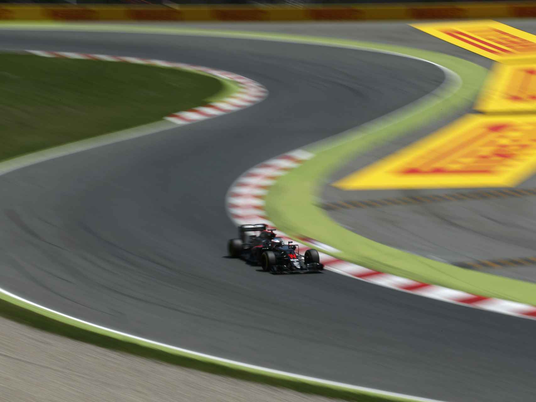 Fernando Alonso durante el pasado Gran Premio de España.