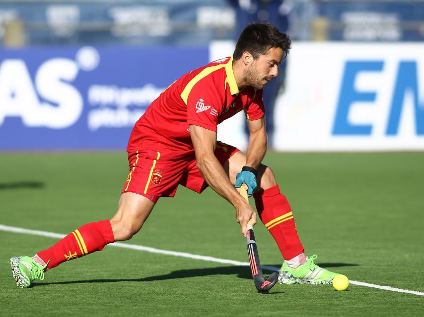 Marc Sallés durante un partido con la selección.