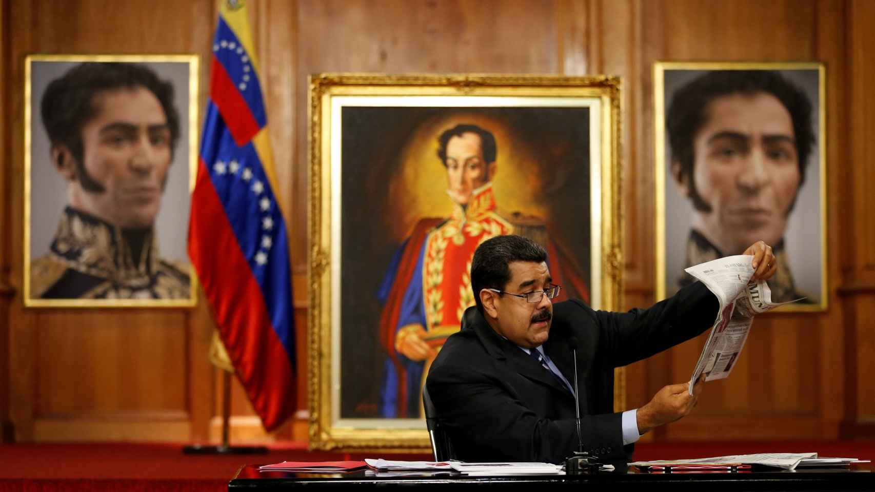 El presidente venezolano Nicolás Maduro en una rueda de prensa/Carlos Garcia Rawlins/Reuters