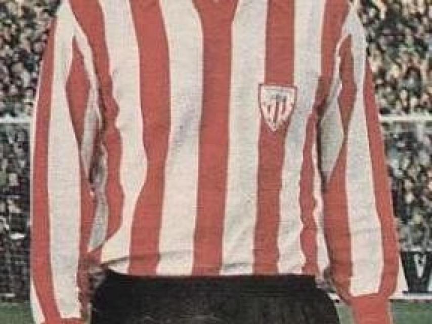 Villar con 23 años cuando jugaba en el Athletic Club de Bilbao