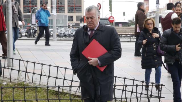 Bárcenas a su llegada a los juzgados de Plaza de Castilla de Madrid