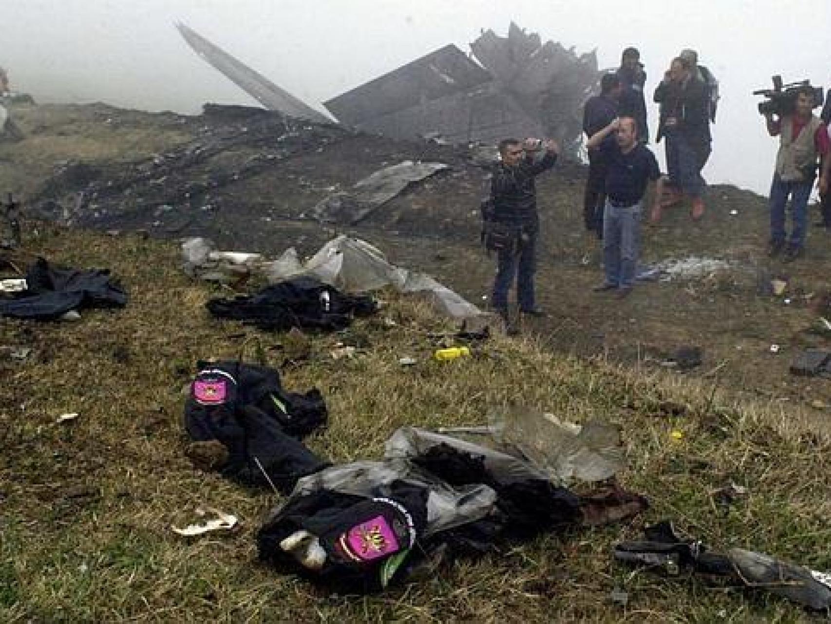 Imagen del siniestrado helicóptero.