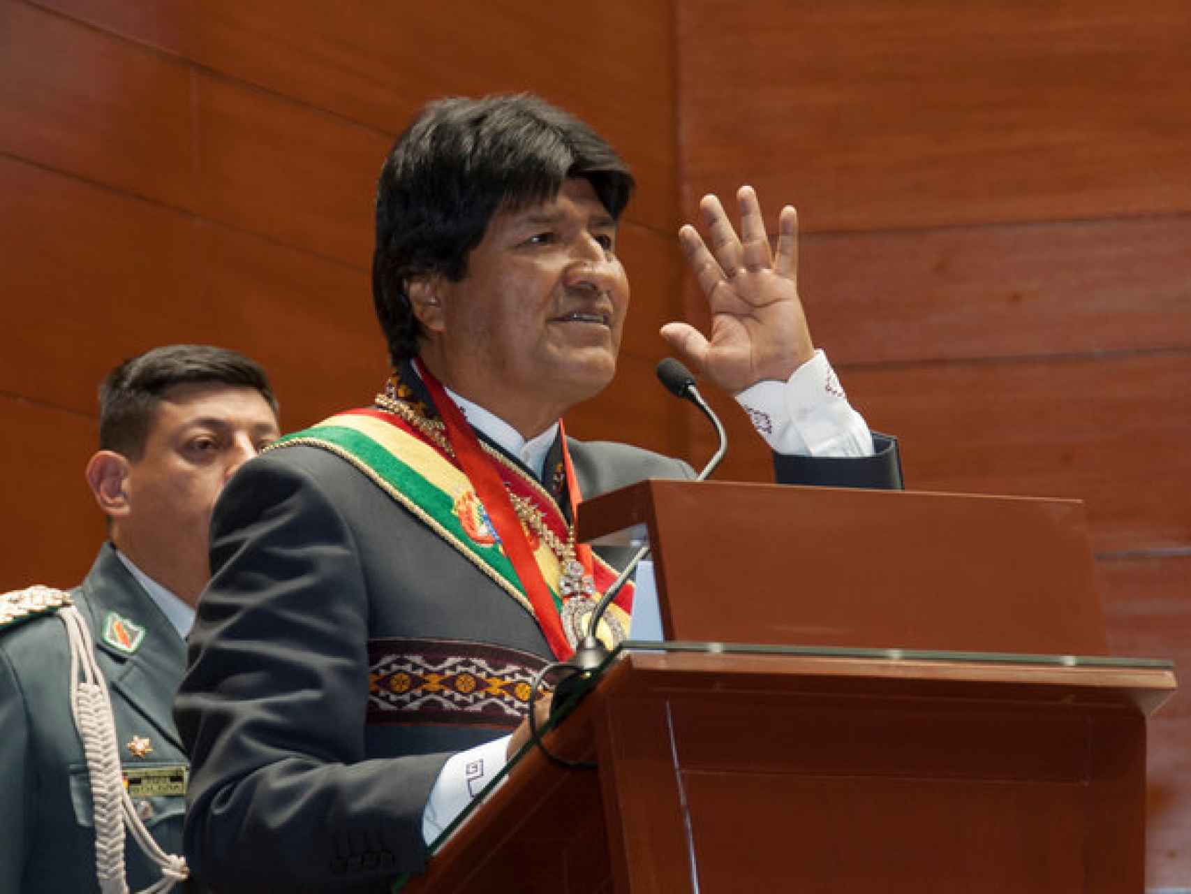 Evo Morales, el presidente de Bolivia.