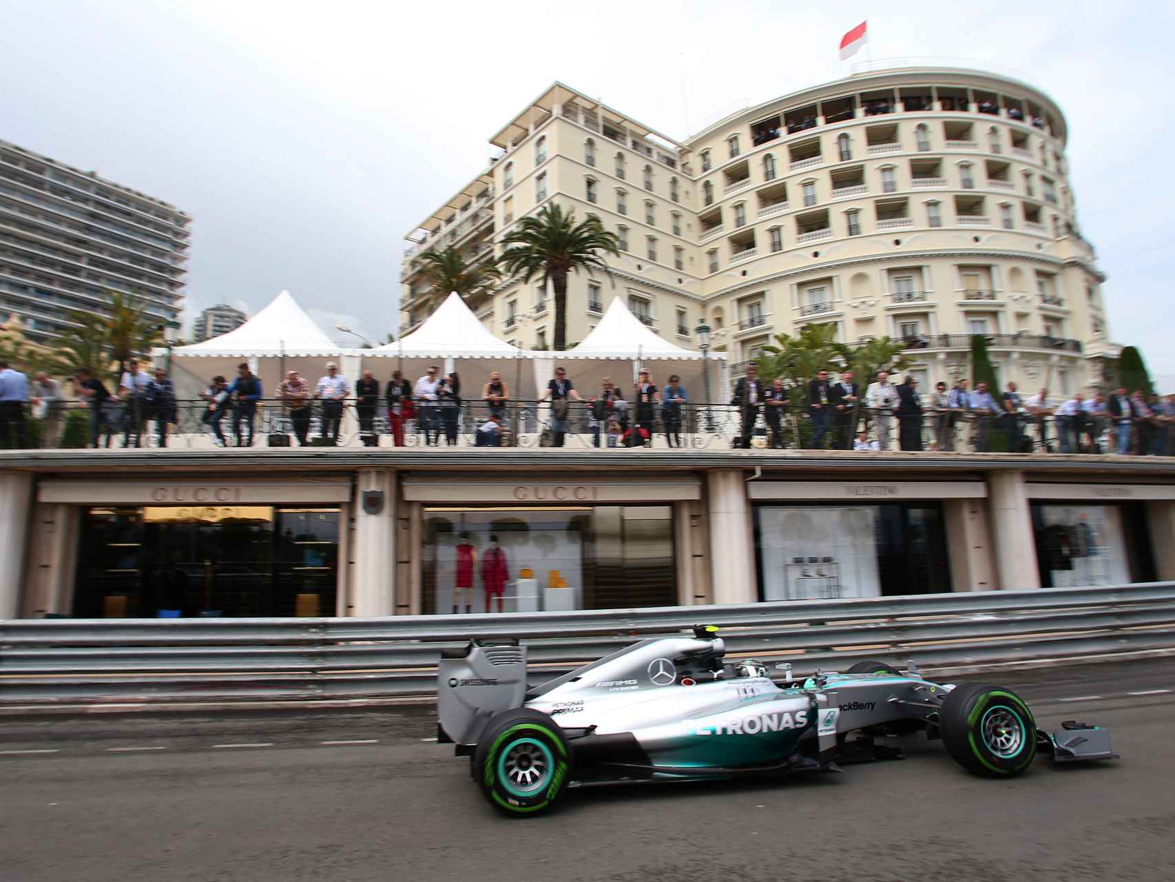 Nico Rosberg durante el Gran Premio de Mónaco de 2014.