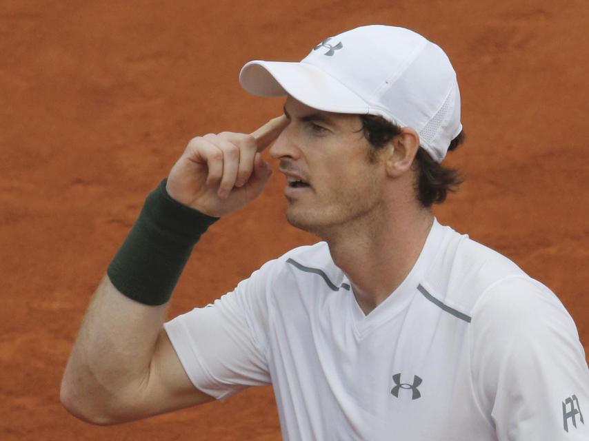 Andy Murray durante su partido ante Mathias Bourgue.