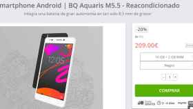 Oferta: BQ Aquaris M5.5 por 209 euros, reacondicionado por BQ