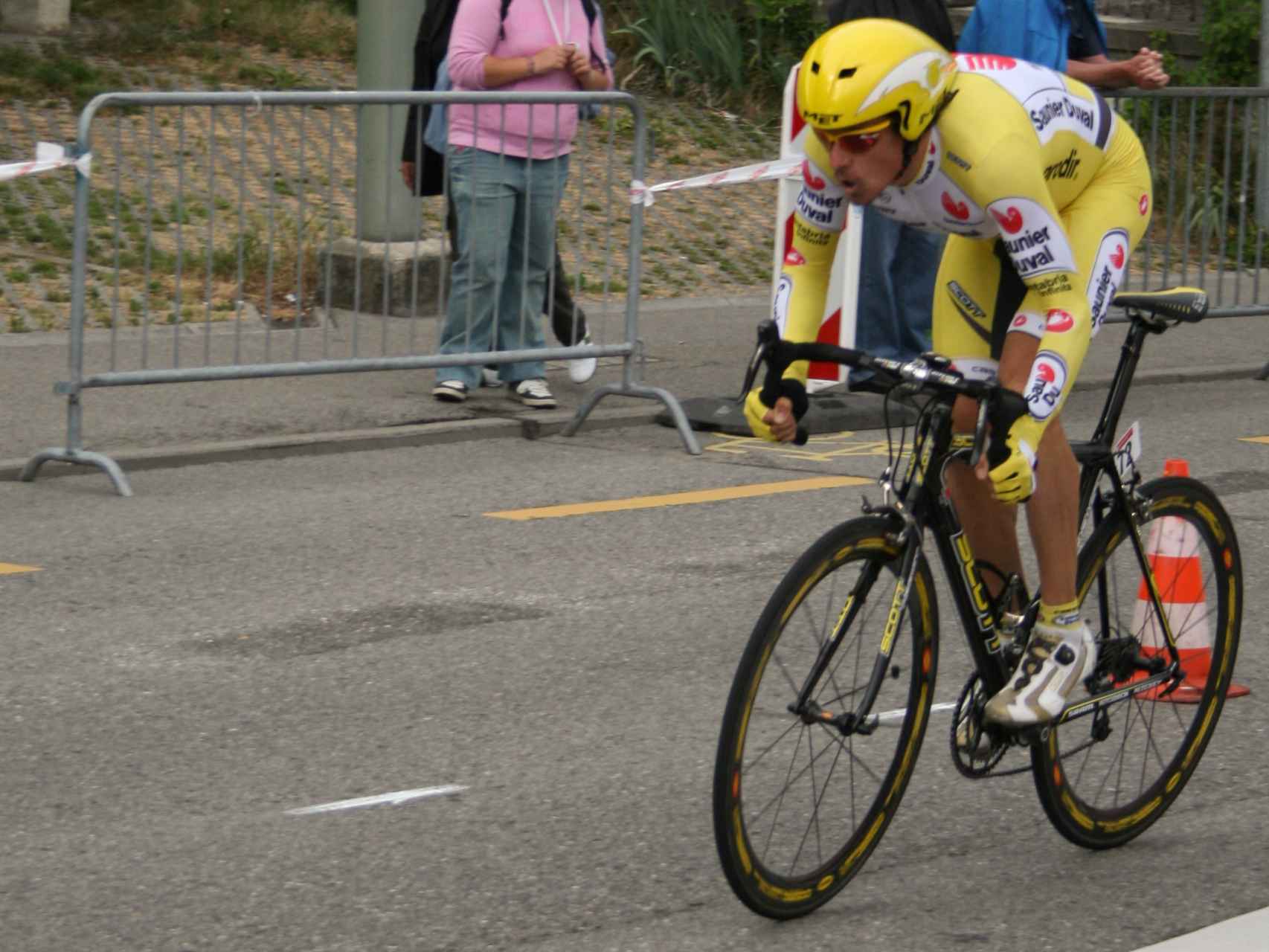 David Cañada durante su etapa en el Saunier Duval.