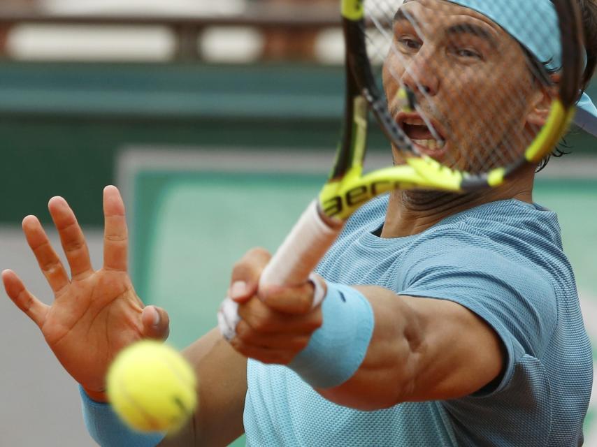 Nadal durante su último partido en esta edición de Roland Garros.