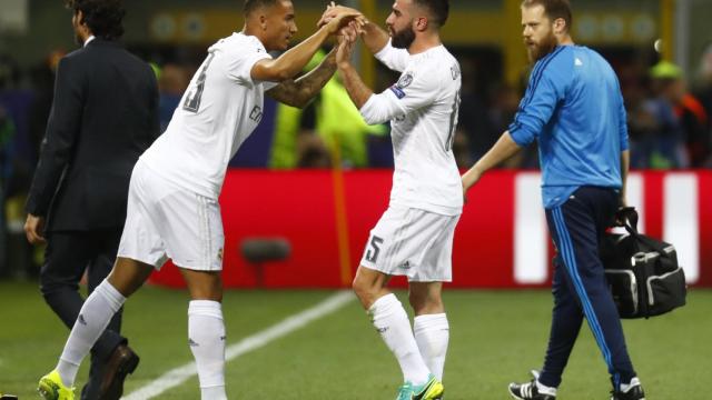 Danilo sustituye a Carvajal tras su lesión en la final de Milán