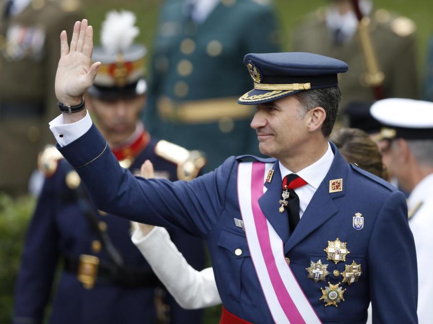 Felipe VI, en el desfile de las Fuerzas Armadas.