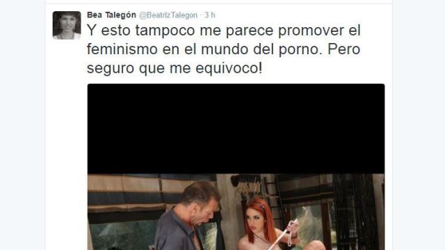 Una de las imágenes pornográficas tuiteadas por Talegón.