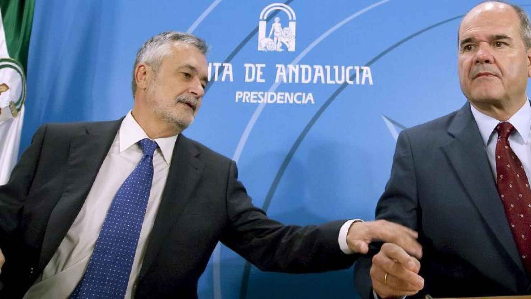 Los expresidentes de la Junta Manuel Chaves y José Antonio Griñán