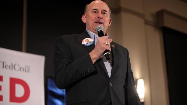 El congresista Louie Gohmert, en un acto de apoyo a Ted Cruz.