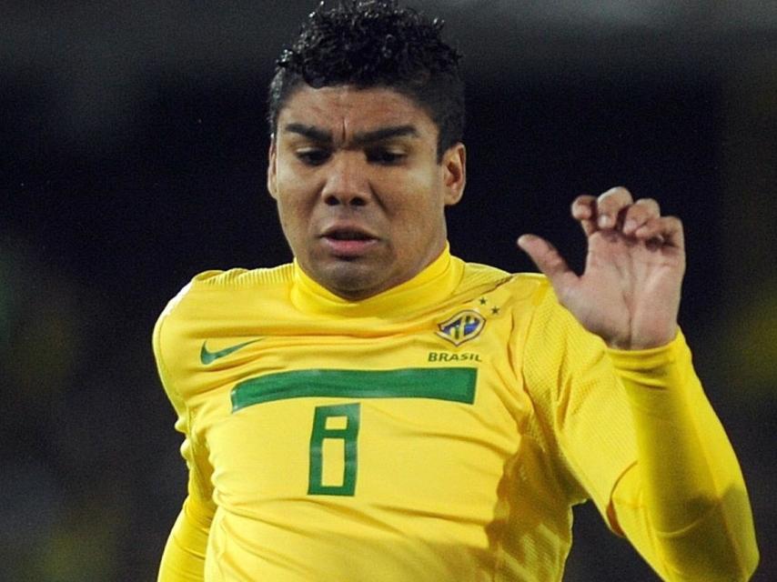 Casemiro con Brasil.