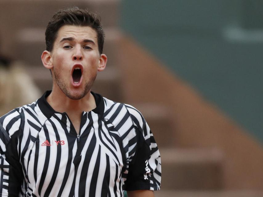 Dominic Thiem celebra su victoria.