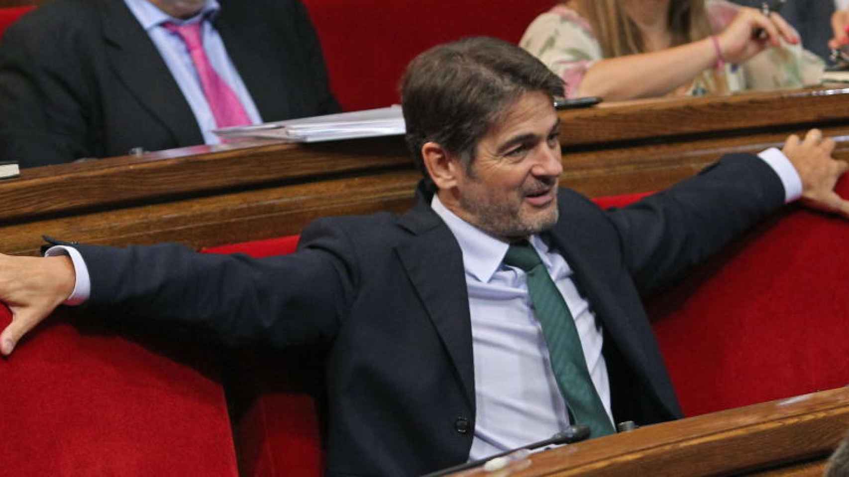 Oriol Pujol en el Parlament de Cataluña