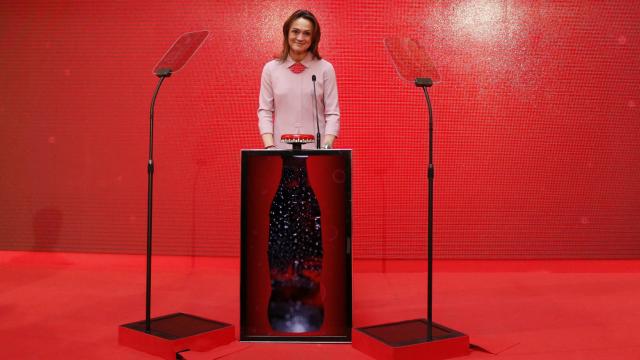 Sol Daurella, presidenta de Coca-Cola Iberian Partners, en la Bolsa de Madrid.