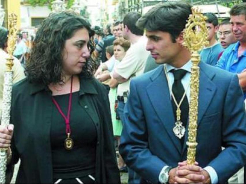 Susana Díaz en el Rocío con Francisco Rivera