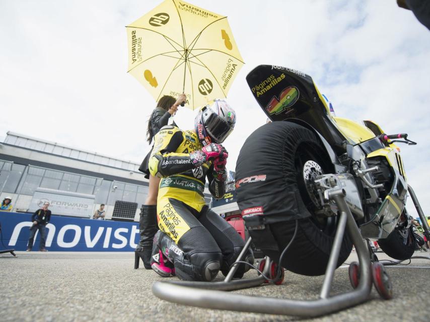 Luis Salom, el pasado septiembre de 2015 durante la celebración del Gran Premio de Aragón.